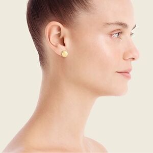 J.Crew Dainty gold plated ball stud earrings